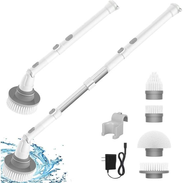 Rechargeable Plastic Handheld Spin Scrubber Brush OEM