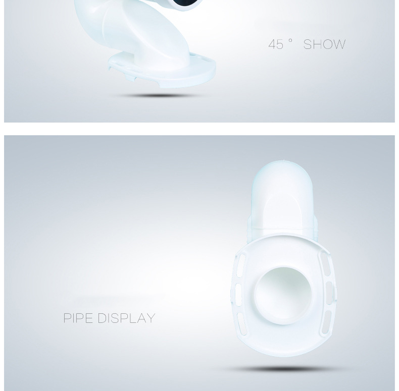 Toilet Drain Pipe Fitting, Straight Pipe For Wall Drainage To Floor Drainage Conversion Joint, Universal Displacement Pipe