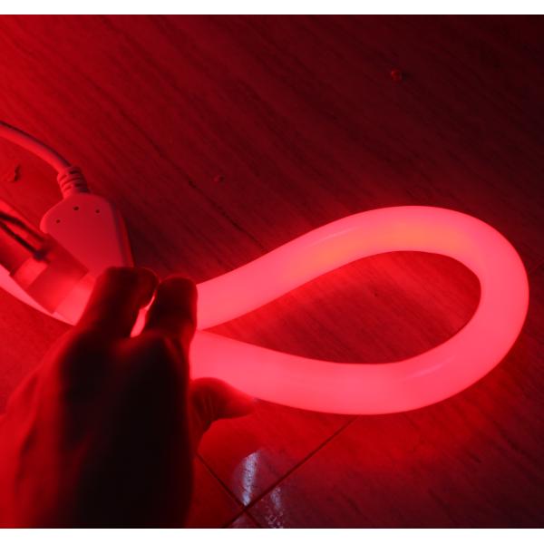 360 degree 120LED/M 16mm round led neon flex lights 24V IP67 red color