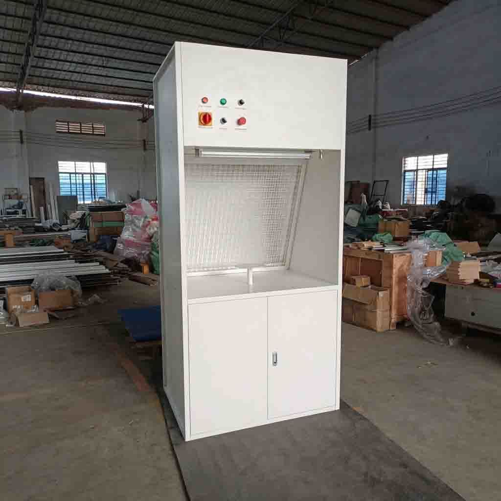 Industrial Paint Touch-Up Booth with Built-In Exhaust Fan