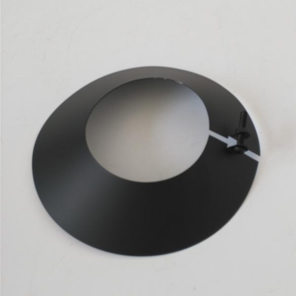 ISO9001 Pellet Stove Chimney Storm Collar Flat Black Powder Coating Surface