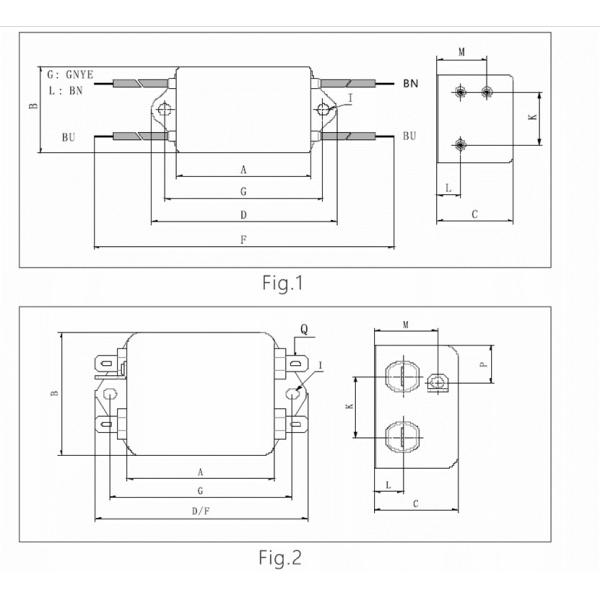 Фильтры EMI 50A DC электропитания переключателя 2250VDC 150Khz-30Mhz