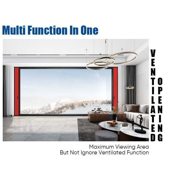 Multi Function Thermal Insulation Soundproof Housing Aluminium Tilt and Turn Casement Window