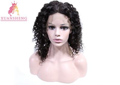 Soft Smooth Brazilian Lace Front Wigs , Deep Wave Lace Frontal Human Hair
