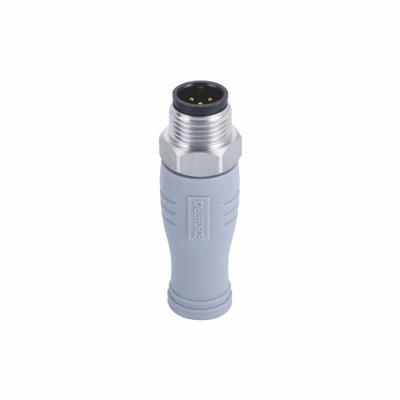 Conector do código M12 8 Polo do terminal M12 8 Pin Male Connector A com o resistor 120Ω