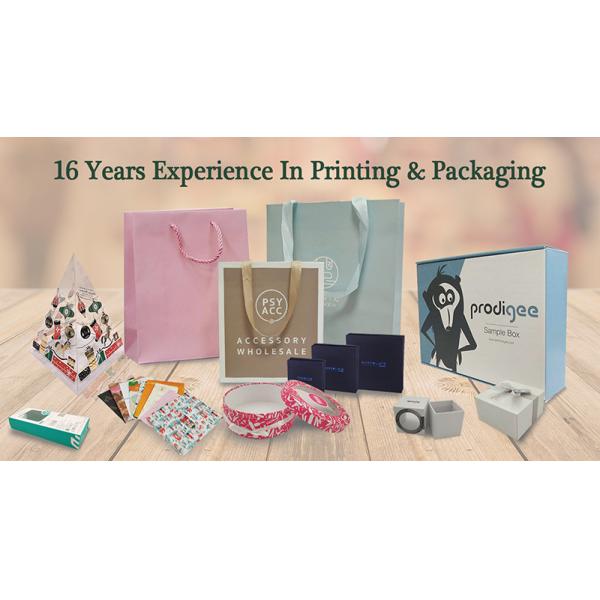 CMYK 4 Color Custom Paper Gift Bags Full Moon for Candy Fruit