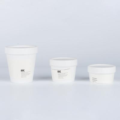 PP Material Ice Cream Shaped Plastic Cosmetic Jars 50g 100g 200g OEM Logo (MC-P-526)