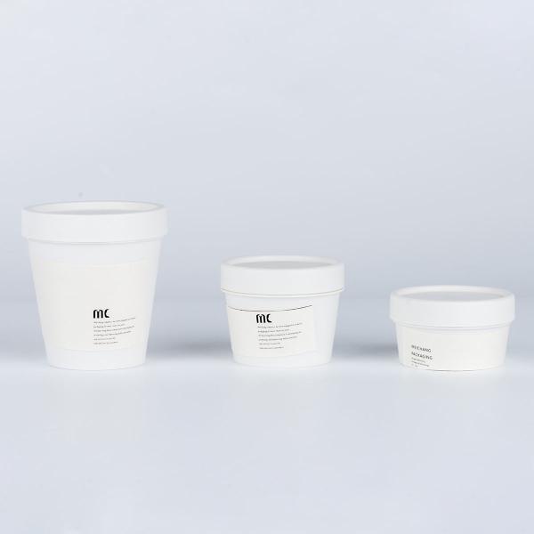 PP Material Ice Cream Shaped Plastic Cosmetic Jars 50g 100g 200g OEM Logo (MC-P-526)