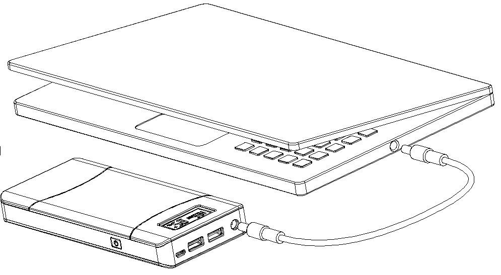 выход 5V 9V 12V USB компьютерных аксессуаров QC2.0 банка силы 15600mAh 20100mAh