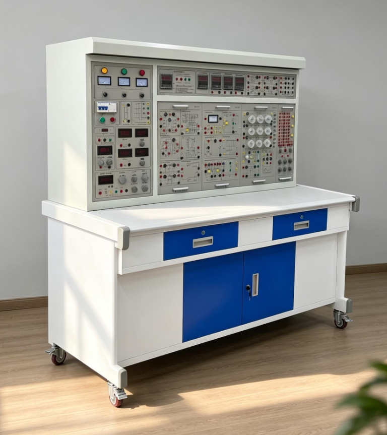 Electrical Training Equipment with Comprehensive Safety Protection, Adjustable Voltage Current Resistance Settings, and Aluminum Alloy Portable Case