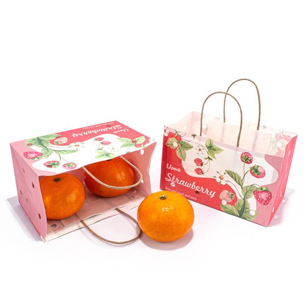 Устойчивые подгонянные бумажные мешки плода бумаги Kraft влажной прочности носят вес