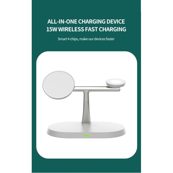 Multifunctional Quick Charge Wireless Charger , Magsafing 15 Watt Wireless Charger