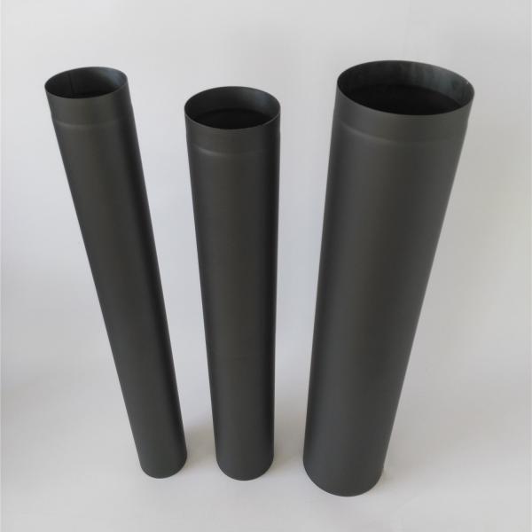 Straight Black Chimney Pipe Length 300mm - 1200mm Single Wall System