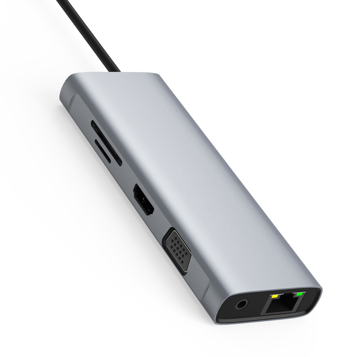 Быстрый алюминиевый многопортовый хаб HDMI и USB для улучшения подключения