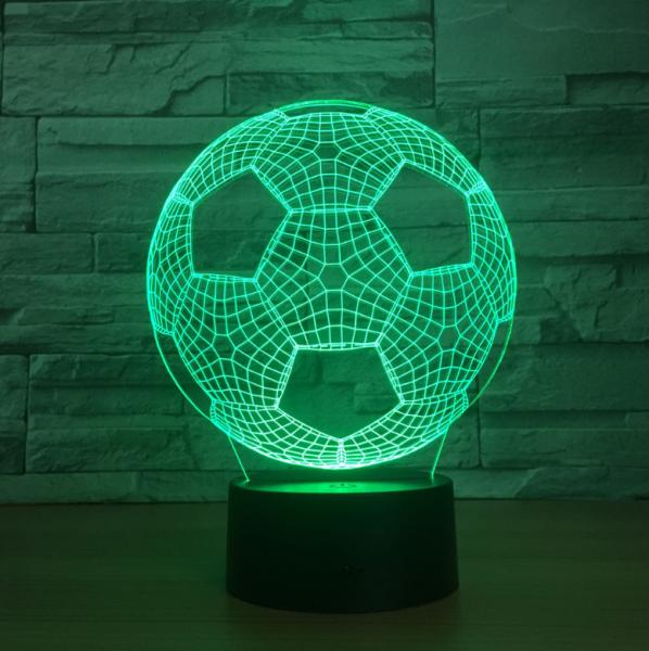 Football 3D LED Night Light 7 Colors Change with Remote Control As Christmas Gifts For Baby Room Decoration