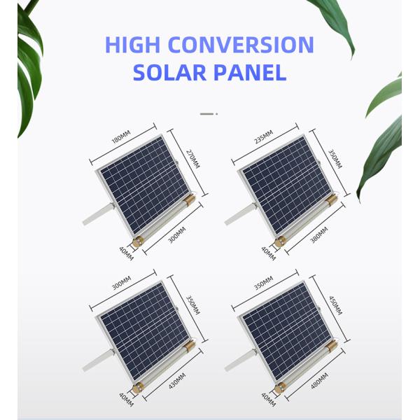 T12 Solar Powered Fluorescent Lights Lamp 100w 350x235mm 6V 8W 32650 3.2V 6000mA