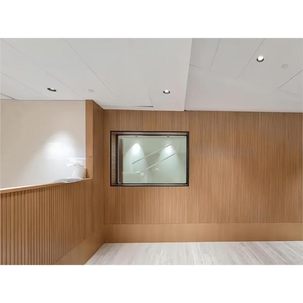 Grooved Decorative Wood Acoustic Wall Panels Tongue And Groove Soundproofing Board
