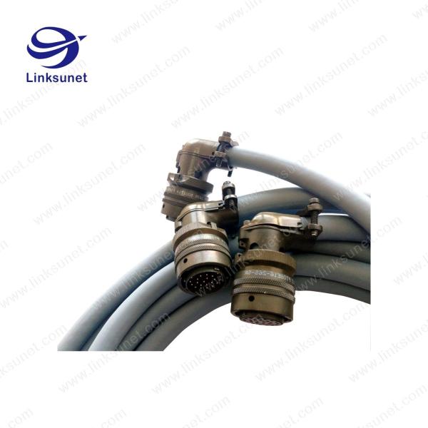 Female PT08E - 20 - 26P Industrial Amphenol Cables 19P 90 Degrees Lead Free