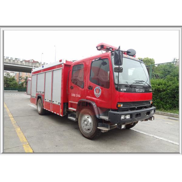 6T Fire Fighting Vehicle  Double Row , Foam Fire Service Truck Innovative Technology
