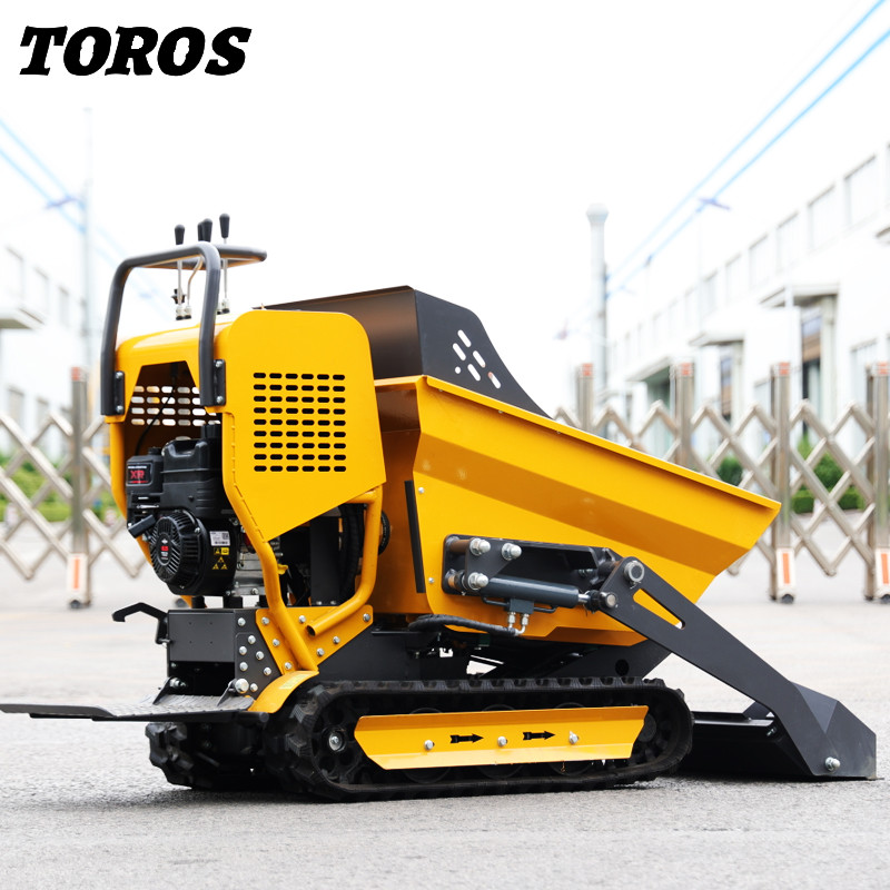 Сертификат EURO 5 Mini 500kg Tracked Dumper для перевозки на короткие расстояния