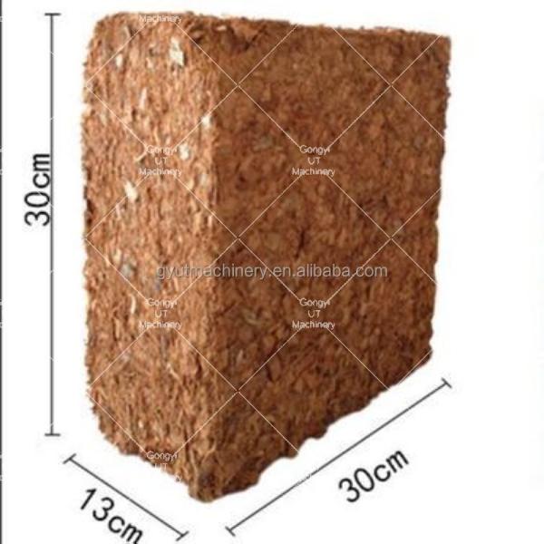 Indonésia Mercado Coco Turfa Máquina de Fabricação de tijolos Cold PRESS 650g 5kg para o Cliente
