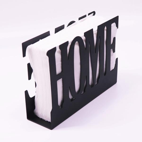 Modern Elegant Metal Napkin Holder Powder Coated Technique For Dining Room