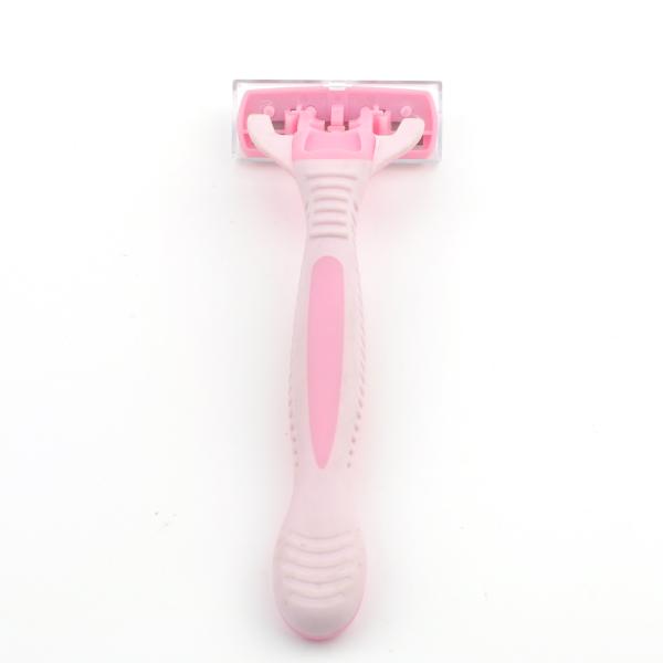 Wholesale Eco Friendly Shaving Razors Rubber Handle Six Blades Disposable Razor