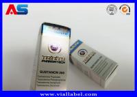 Bodybuilding de haute qualité Petites boîtes pour flacons Boîte bleue Emballage pharmaceutique Peptide anabolisant 10 ml boîtes de flacons