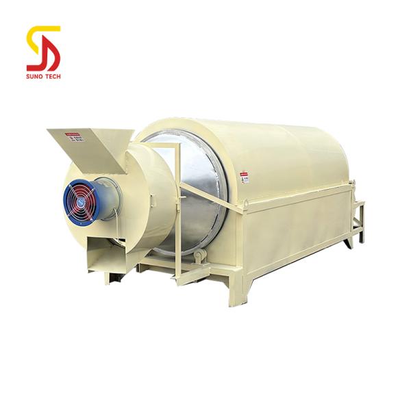 Secador rotatorio industrial eléctrico de tambor para residuos de sal, virutas de madera y pellets de pienso animal