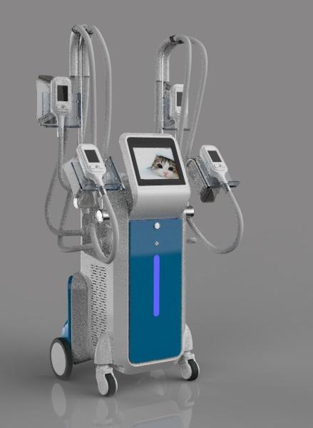 4 handles Coolsculpting body slimming cryolipolysis fat freeze slimming machine with RF cavitation handles