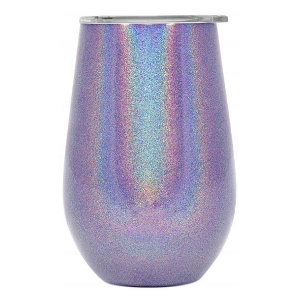 9OZ Wine Tumbler Cups Vacuum Insulated Wine Tumbler With Lid Personalized