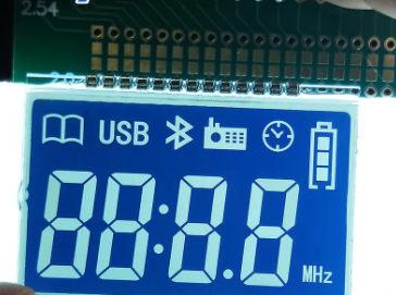 HTN Négatif Affichage LCD 7 segments Personnalisé pour Audio