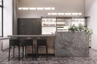 Meubles de design moderne meubles préfabriqués intégrés meubles de cuisine intelligents