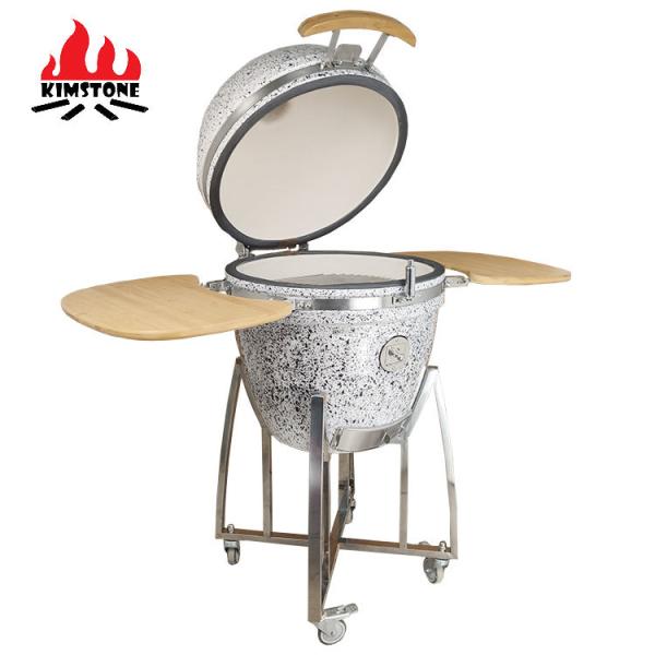 KIMSTONE 2023 New Arrival Customized XL 21 Inch BBQ Charcoal Grill Ceramic Kamado Grill Smoker