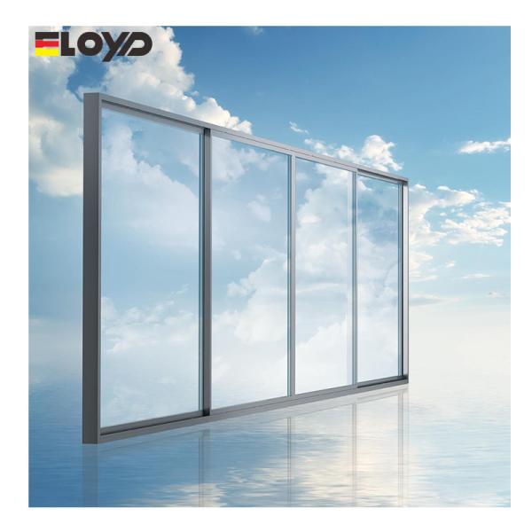 Design minimalista Exterior Portas de vidro duplo Fabricante Alumínio Patio deslizante Portas de vidro Patio térmico