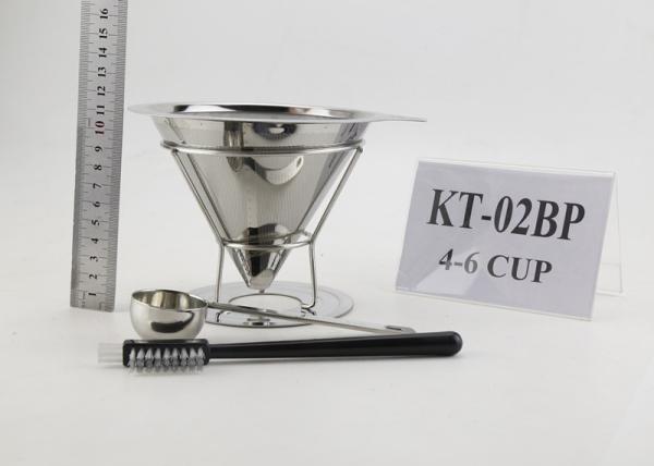 Professional Coffee Maker Gift Set Paperless Stainless Steel Filter With Rack