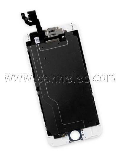 white Iphone 6 display assembly with front camera, LCD display Iphone 6, Iphone repair