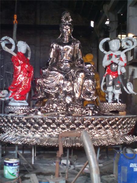 Figure Custom Cartoon Character Sculptures Stainless Steel Outdoor Religious Statues