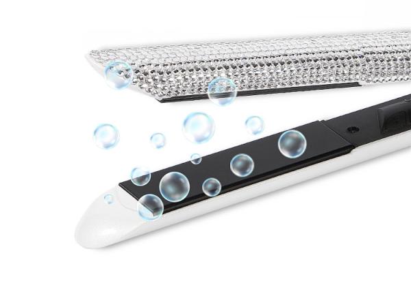 Luxurious Crystal Bling Hair Straightener Rhinestone Shine with Ceramic Flat Iron