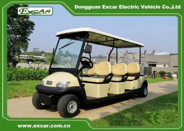 Cochecillo del golf de Excar 6 Seater con la caja de aluminio del cargo de 800x1100x280m m