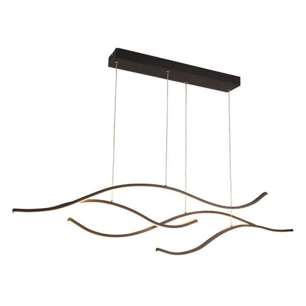 Modern Minimalist Creative Linear Long Strip Dining Room Chandelier For Restaurant