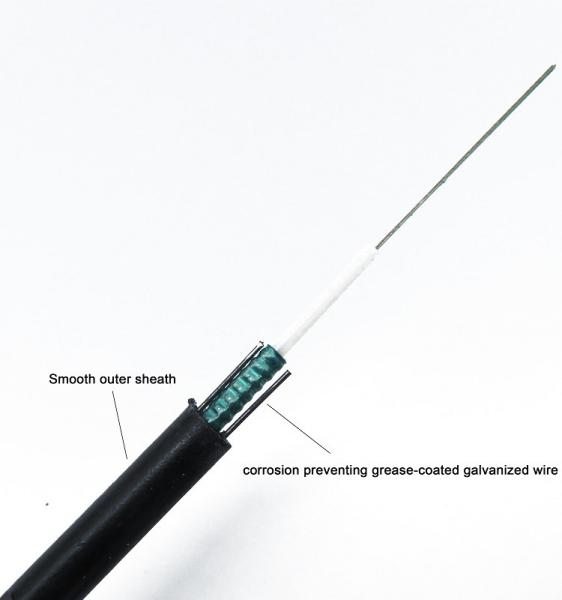 GYXTW 12 Core Fiber Optic Cable G652D Loose Tube Armored With Steel Wires