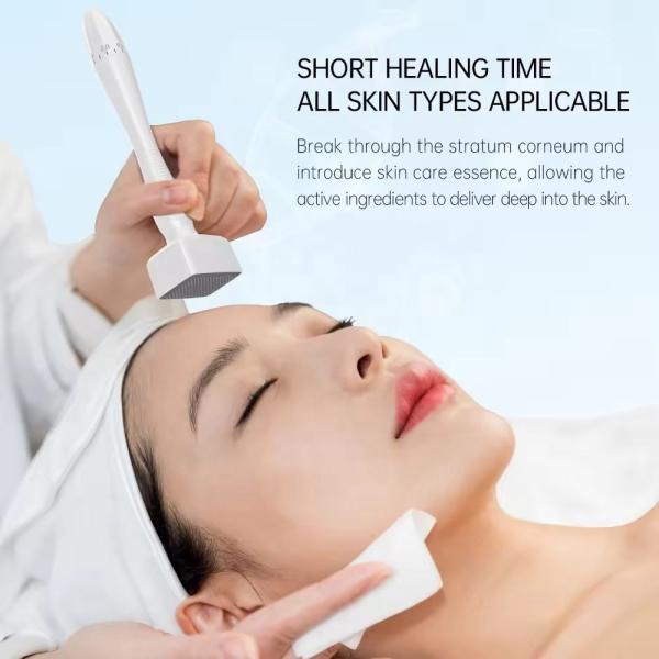 Adjustable 140 Micro needle Derma Stamp for face body damaged hair dermastamp adjustable derma stamp