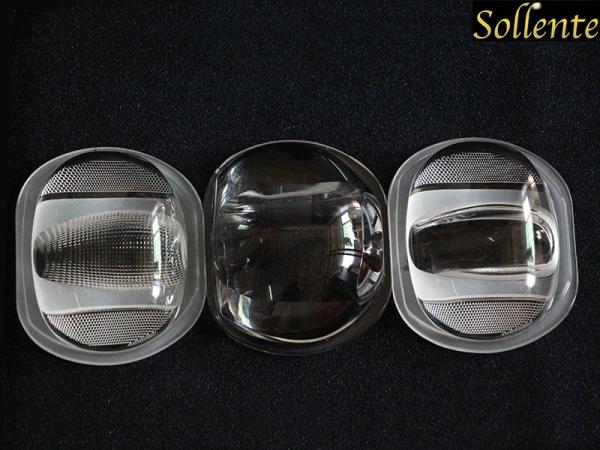 Glass COB Street Light 100W LED Lens Reflector 107MM 135x65 Degree