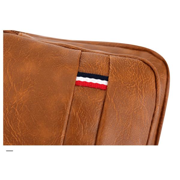 Customized Logo Fashion Men's PU Leather Business Chest Bags for Outdoor Travel
