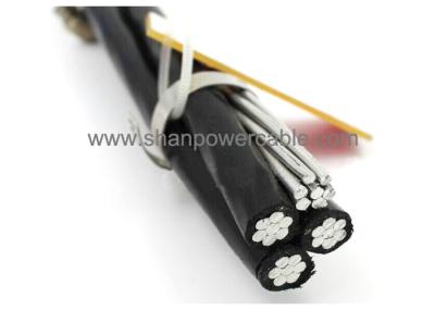 O PVC isolou o cabo bonde aéreo com os condutores de 0.6/1 quilovolts AAC, cabo pendente do serviço Triplex