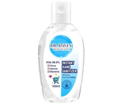 Kill Bacteria Instant 75% Alcohol Hand Sanitizer Gel Quick Drying No Washing