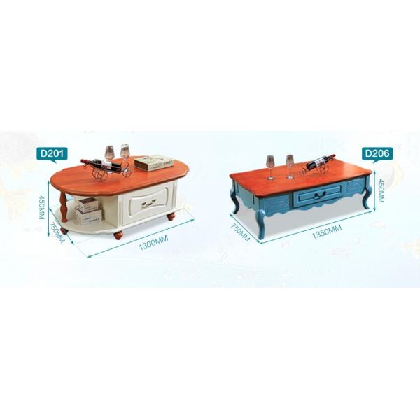American Countryside Style Wood Cabinet Tea Coffee Table