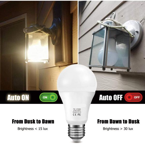 White LED Light Source Incandescent Bulb Light A60 Type LED Bulb for Power Factor PF 0.95