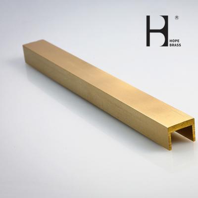 SGS Approved Anti Corrosion Brass U Profile For Window Track